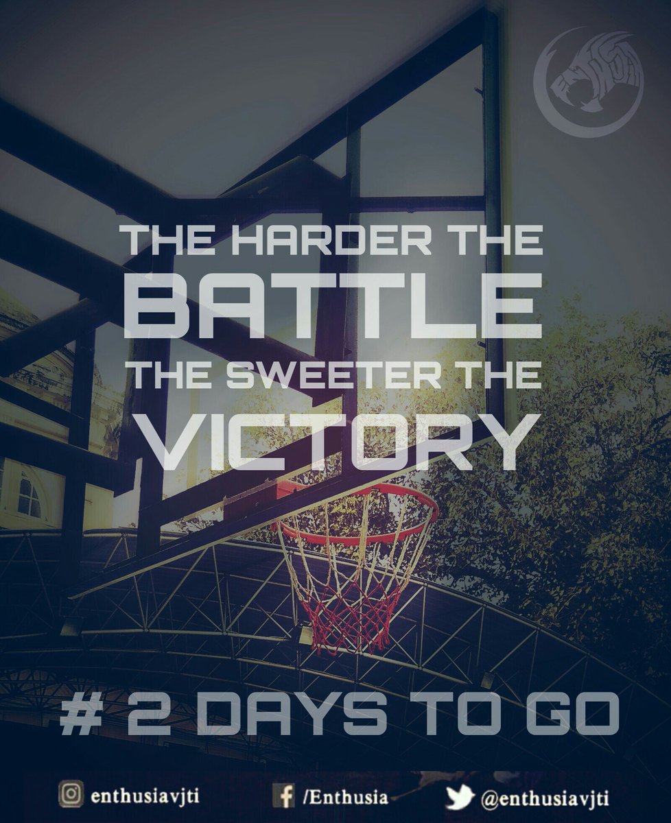 enthusiavjti's tweet photo. Just 2 Days to Go! 🙌
We are pumped up for the start of a fantastic sports extravaganza! 😎
#2DaysToGo #GoEnthu https://t.co/YT8t7PtuBj