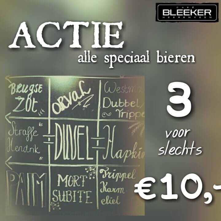 Dorst? #aanbieding #speciaalbier Op elke donderdag 3 geselecteerde bieren voor €10,- <a href="/uitinheerenveen/">UitInHeerenveen</a> <a href="/UitgaanHveen/">Uitgaan Heerenveen</a>
