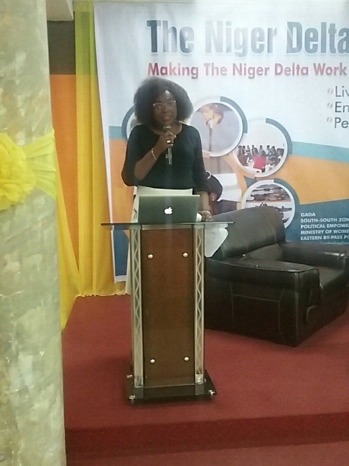 TheNerveAfrica's tweet photo. Kaine Bobmanuel to facilitate inputs and present the Niger Delta Women's Charter of Demand. #NDWSF2016 https://t.co/LY5CjXYeBA