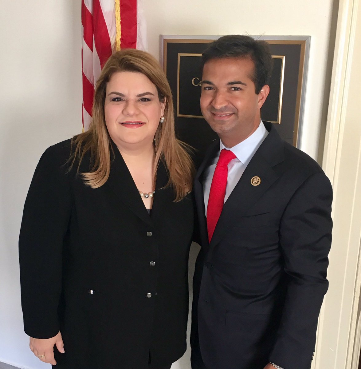 Jenniffer's tweet photo. Great meeting with @RepCurbelo discussing Puerto Rican issues and challenges for the next Congress. https://t.co/sFh6zrFZOz
