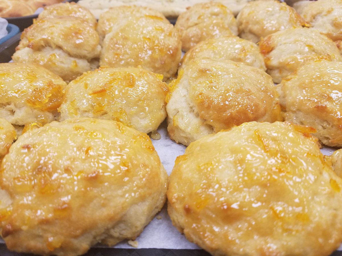 MlecCulinary's tweet photo. You'll love today's orange glazed biscuits, white chocolate bread, and sweet dinner rolls! #MLECCulinary #MLEC https://t.co/AF36njMWZ7