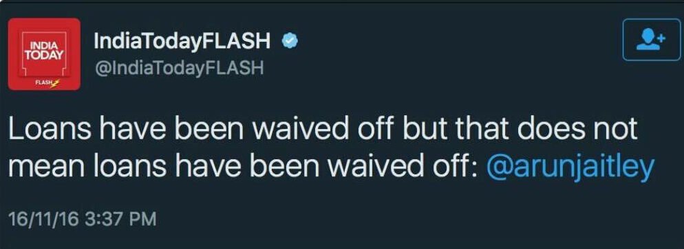 geetv79's tweet image. economictimes.indiatimes.com/news/economy/f…
#झूठ_लूट_की_सरकार
#ModiNoteGate 
2nd Qtr NPAs Rise ⏫₹ 79,977 Cr⏫ Over 1st Qtr 
AchheDin for Defaulter Cronies 💰