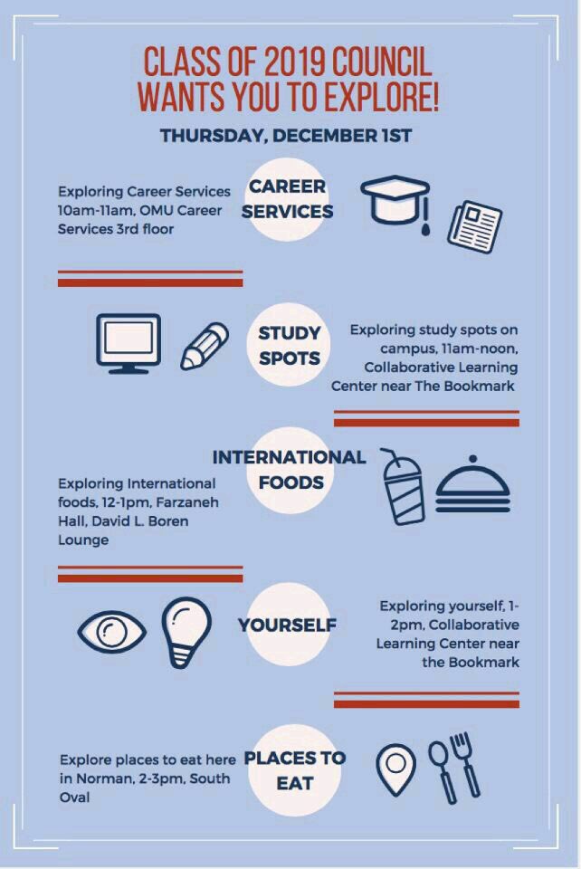 OUClassCouncil's tweet image. It's Initiative Day!!! Be on the look out for your class-branded event on campus today! Lots of goodies to be passed out and fun to be had!