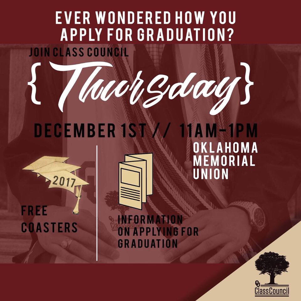 OUClassCouncil's tweet image. It's Initiative Day!!! Be on the look out for your class-branded event on campus today! Lots of goodies to be passed out and fun to be had!