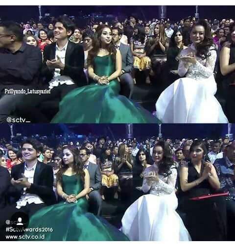 PutriLtuconsina's tweet photo. Duduk berseblahan aja d protes maux kalian apa #AliandoAtSA2016 @nikitawilly_24 @alysyarief https://t.co/B9kVMkkY6t