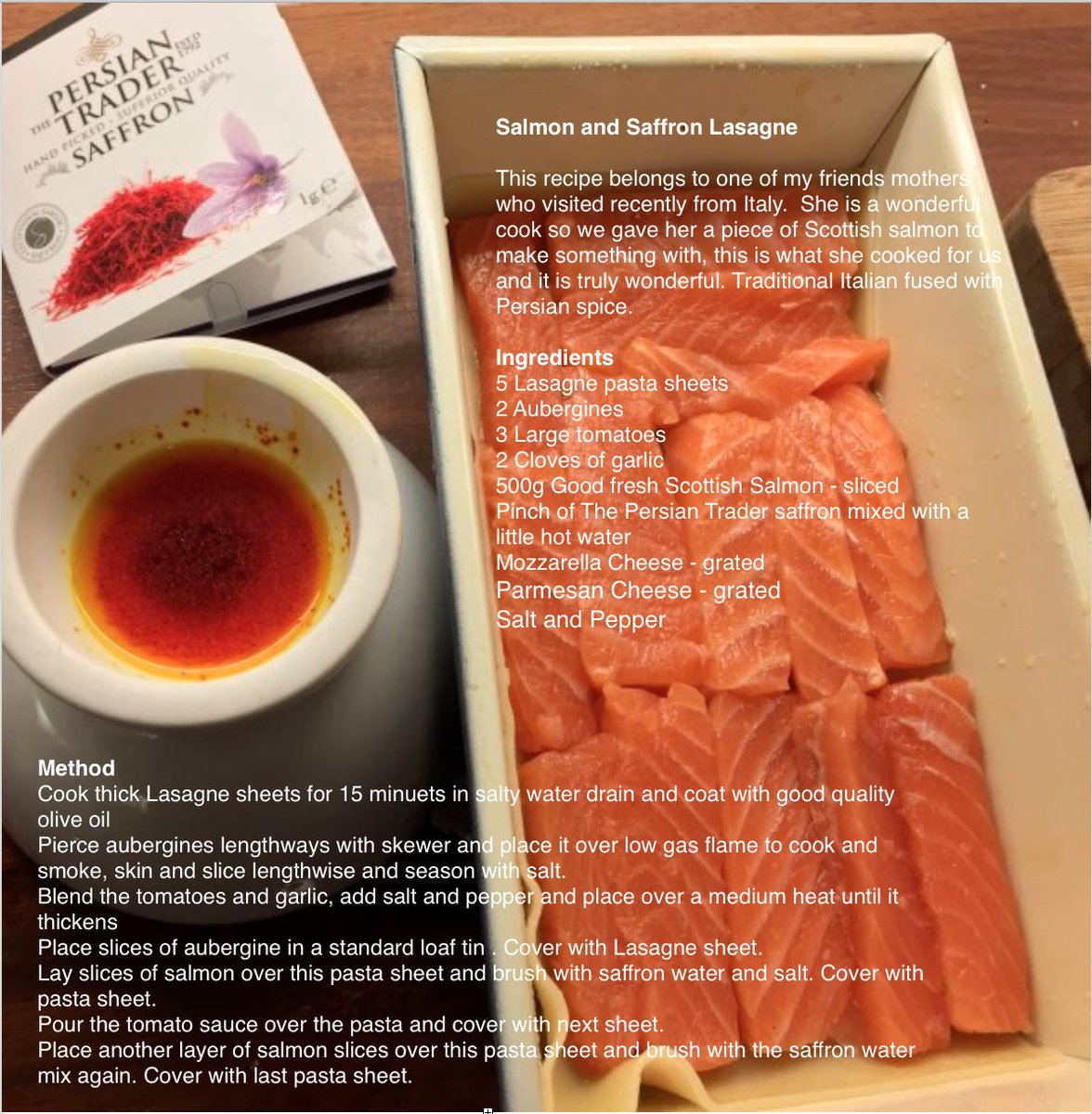 persiantrader's tweet photo. #Saffron #lasagne #Persiantrader #Italianfood #fusionfood #saffronrecipes #foodporn #recipetesting #dinnerrecipe #cooking #saffronsalmon https://t.co/JsyTa9JyeI
