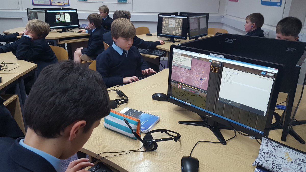 MSComputing's tweet image. Huge excitement with an early #HourOfCode for Y7 Minecraft &amp;amp; &amp;amp; Round7 of #Soton #CipherChallenge for Y13. @CipherMaster @HabsMonmouth