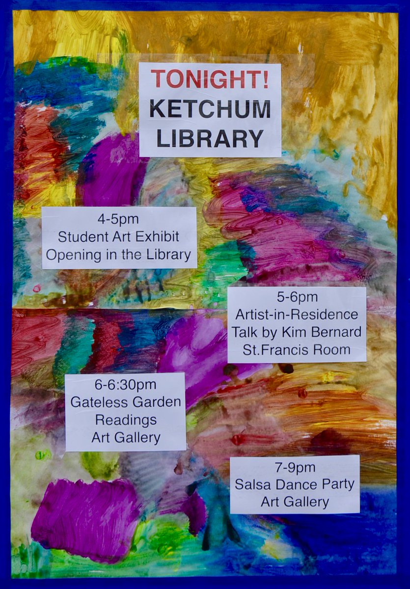 #UNE #artsci #artist-in-residence talk by <a href="/kimbernardart/">Kim Bernard</a> 5-6pm.  #Salsa #Dance #party 7-9pm.  All welcome!