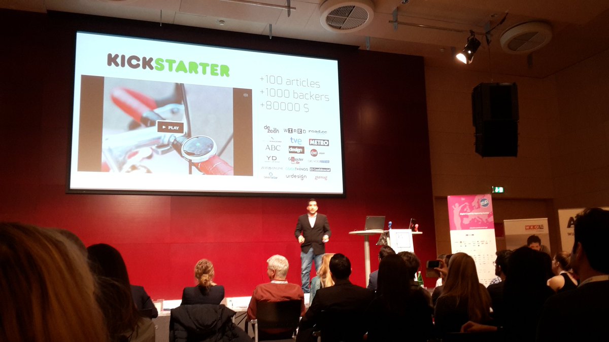 veasyt's tweet photo. Great presentation of #Haize @onomoofficial at #EYA16! Super cool navigation system. https://t.co/KDLueeBVro