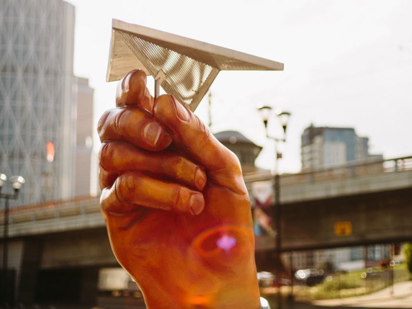 calgaryherald's tweet photo. East Village riverwalk art, a lot of it, will beon the move. Take a look before Friday. https://t.co/XsBPmJ19NQ #yyc #yycev https://t.co/lDqC49T2Dq