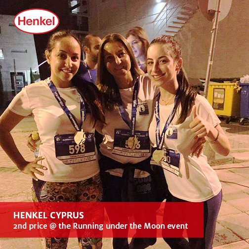 HenkelCareers's tweet photo. #Congratulations to #HenkelCyprus who won the 2nd place at the #RunningUnderTheMoon event! :-) https://t.co/AnTynOnkPd