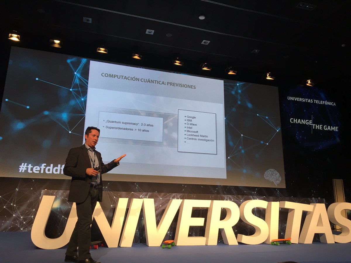 RebecaRenedo's tweet photo. Impresionante la ponencia de Ignacio Cirac. Tecnología cuántica. Hoy estoy aprendiendo mucho!!! #tefddf https://t.co/XRZ5zCRu8Z