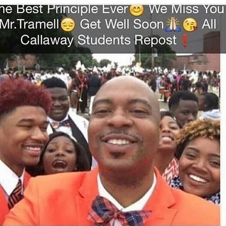 ascs98's tweet photo. #CallawayHS 50th anniversay principal William Trammell  passed last night.Thank you #NFL.for  making his last year unforgettable https://t.co/OlRIulyrpH