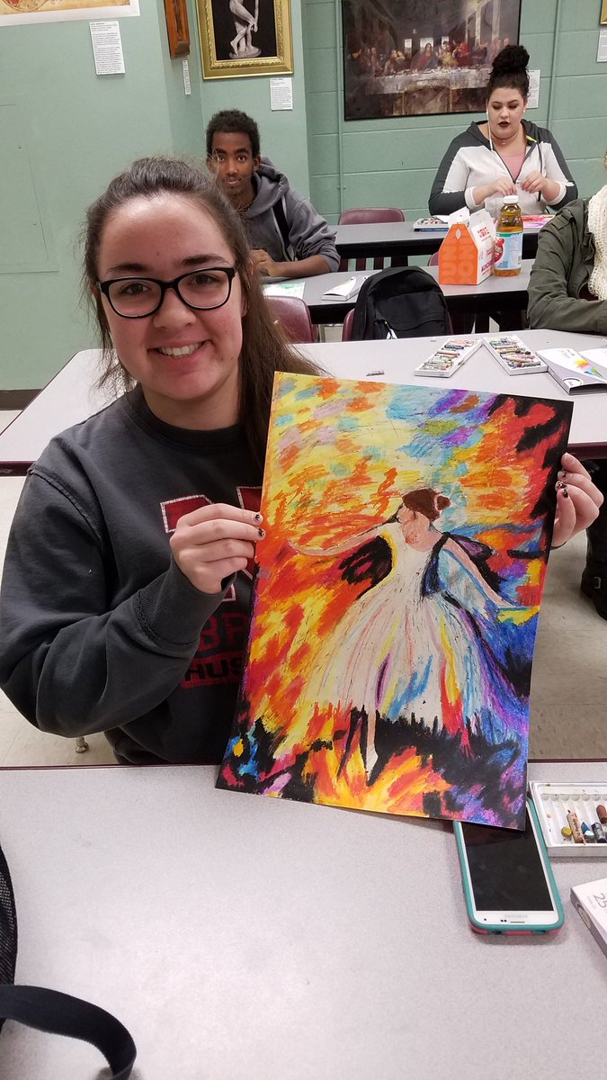KevinRohnke's tweet photo. Alyssa Joseph...impressionism! #GCHSARTHISTORY https://t.co/Wh6C1512ph