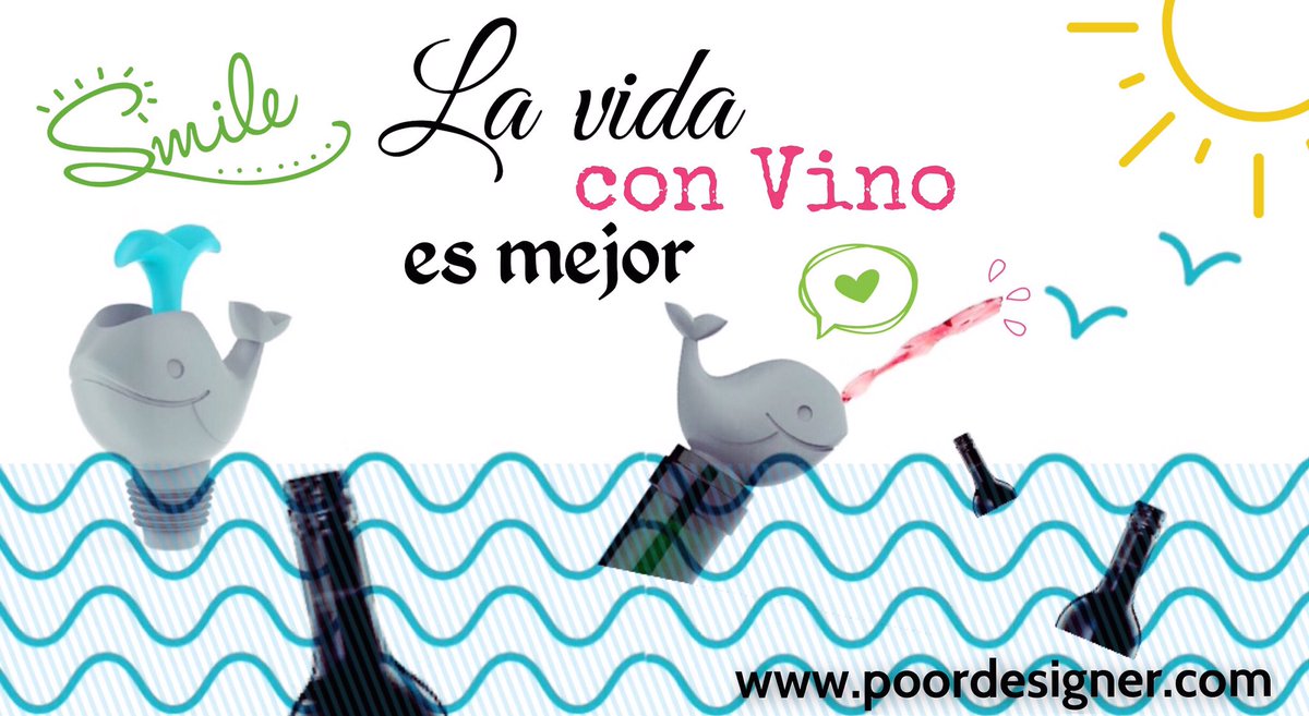 poordesigner's tweet photo. La vida con vino es mejor - Compra Aquí: https://t.co/pYgX6RjzMe #tapavinos #vino #accesorio #ballena #hogar #bepoor https://t.co/NWiwXEkwgv