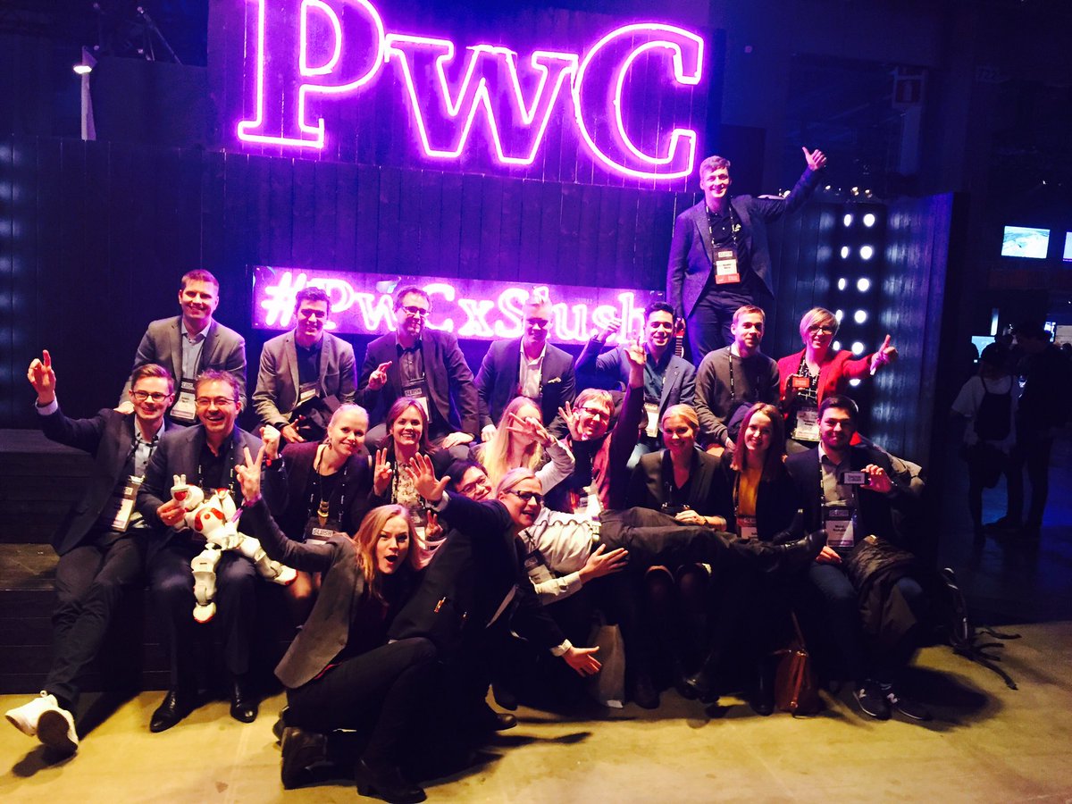 PwC_Suomi's tweet photo. Thank you Team #PwCxSlush and @SlushHQ for great teamwork and effort in making #Slush16 the best yet! https://t.co/KyfnbqGoD5