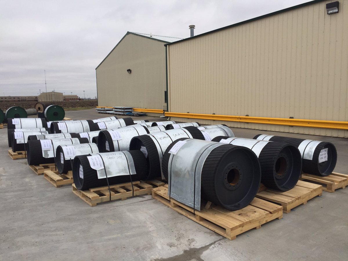 PrecisionPulley's tweet photo. Here are 31 EZ Mount pulleys ready to ship to Saskatchewan! #WeKeepItMoving https://t.co/vpXsp0Nx02