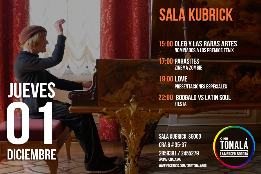 CineTonalaBog's tweet photo. @ZinemaZombie llega a Cine Tonalá Bogotá para quienes no se asustan fácilmente.
No esperen más para ver todas las películas del festival https://t.co/YsjeIOhkLS