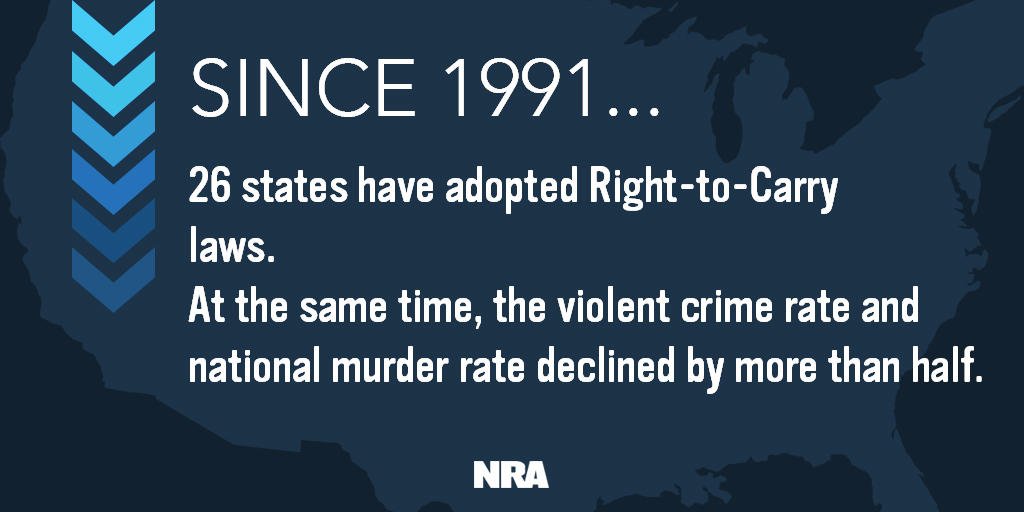 NRA's tweet image. Hey @nytimes: Some facts to brighten up your day.  #2A #gunsense