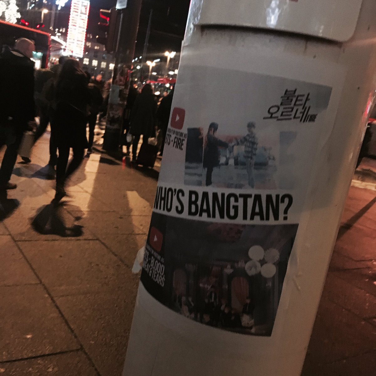 ItsVanillish's tweet image. Hanging up #WhoIsBTSProject Flyers around Oslo, Norway with @justkpopthingz