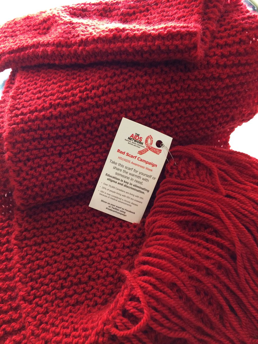 tbrant55's tweet photo. Got my scarf !!! And it's beautiful ... #redscarfcampaign #WorldAIDSDay #RNation #nurses https://t.co/Lbd9aAxqg4