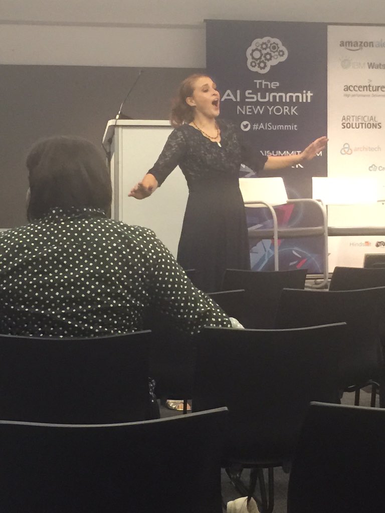 RandiBarshack's tweet photo. Kicking off sessions at #AISummit with opera singer https://t.co/HgXTkza0tF