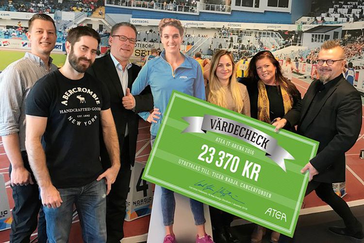 annor64's tweet photo. Deltagarna på Atea IT-arena bidrog med 23 370 kronor till Cancerfonden. #tigernadja #itarenan https://t.co/q1iVuhqWCK https://t.co/1mUJdDtNxW