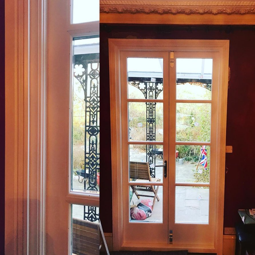 Accoya's tweet photo. @thepropertyboyz 9ft #Accoya #frenchdoors #bespoke #pilkington #argonfilled #multipointlocking #accoya #spraysystem finish https://t.co/qtsukt3SDo