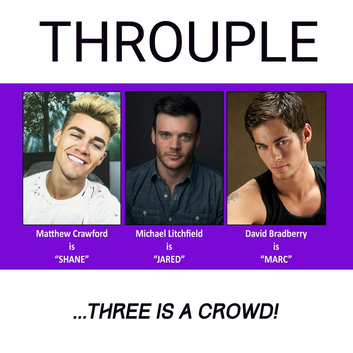 jtownsendphotos's tweet photo. Curious about a little threesome action? Follow #Throuple at https://t.co/04XQlYwsrO ... #matthewcrawford #ThreesaCrowd #gaymovie #movietime https://t.co/F1alw460Pn
