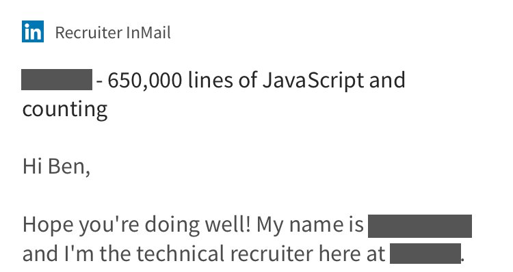 650,000 lines of JavaScript and counting