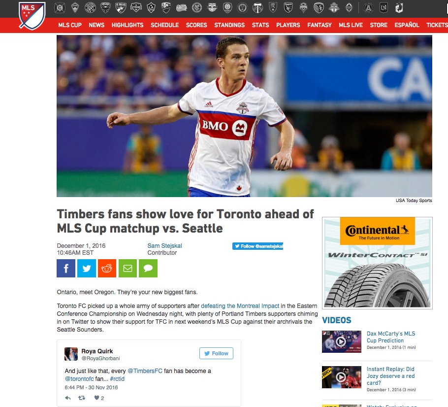 When you tweet makes it on to the <a href="/MLS/">Major League Soccer</a> website and your Sounders friend calls you out on it... #sorrynotsorry #rctid