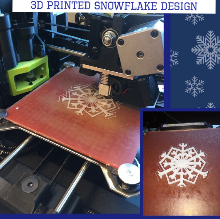 N1Bravo's tweet photo. 3D printing-the Science &amp; geometry of a snowflake. #problemsolving #makers #technology@hockadayschool  @Tinkercad @EdTechTexan @maryclarkjr https://t.co/roLuqmiO7L