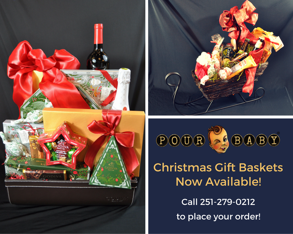PourBabyMobile's tweet photo. 25 days until Christmas! Make sure to get your gift basket orders in soon! #christmas https://t.co/lChNuYM9Ek