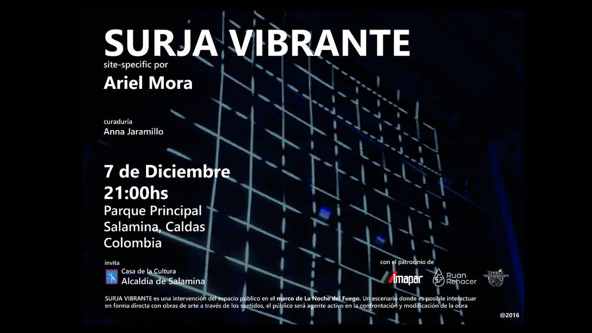 ¡Imperdible! SURJA VIBRANTE llega a Salamina y así podrás disfrutarlo. > bit.ly/2fLgiNT