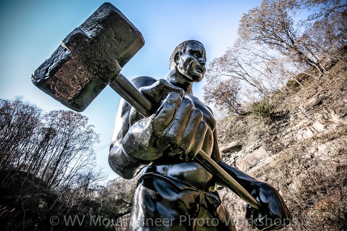 WVMntrPhotoWrks's tweet photo. John Henry-1870 man against machine Great Bend Tunnel #TalcottWV Close and wide to create larger than life images #Canon 5D 16-35mm #VisitWV https://t.co/FuJcMJfDJ2