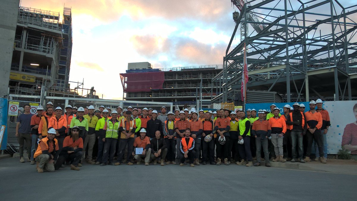 HansenYuncken's tweet photo. What a way to start the day! Big congrats to contractor #Form700 for their Safety Excellence on our #FMC site #construction #safetyfirst #SA https://t.co/Ucxr33Jku4