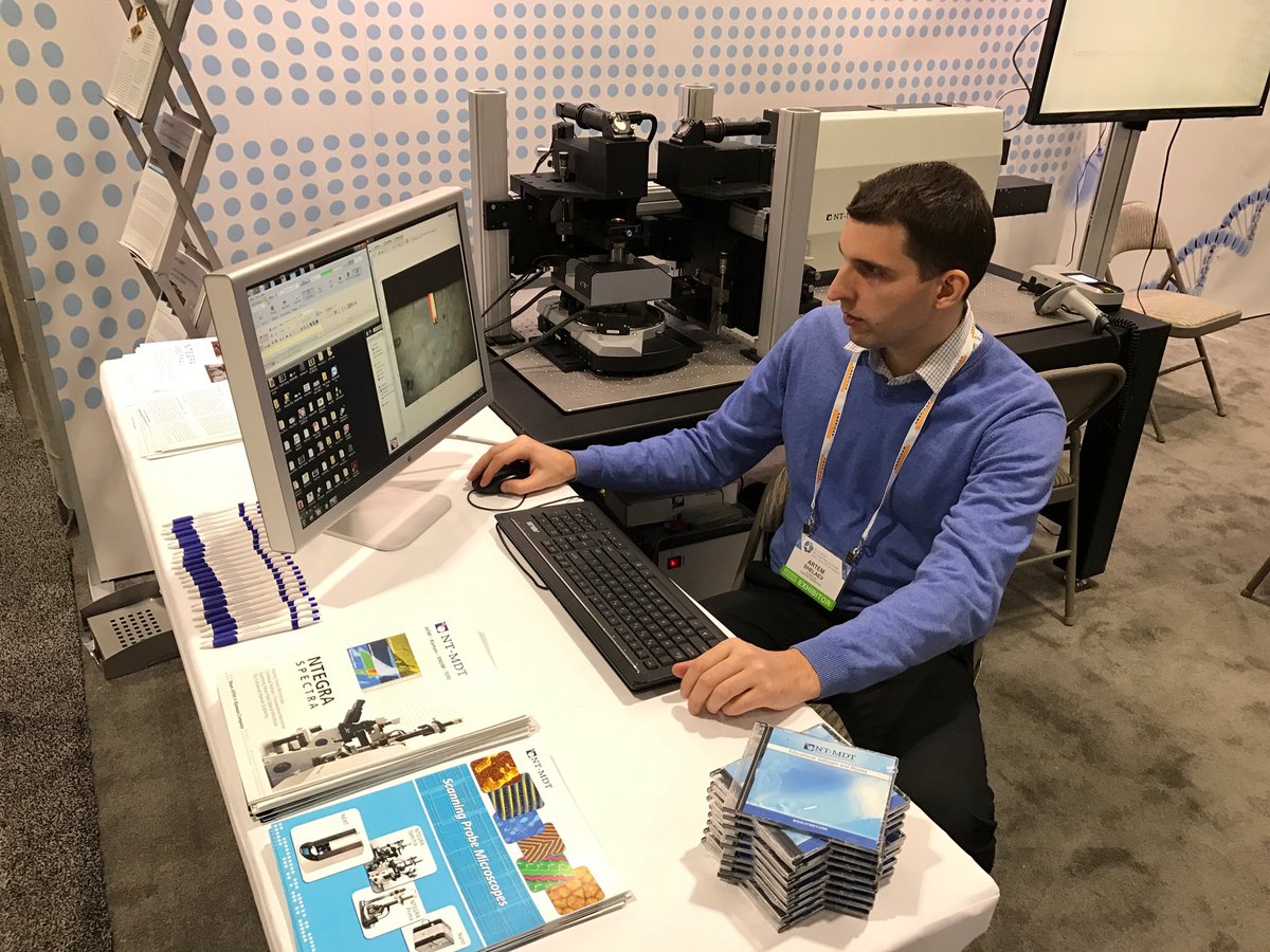 VladimirKotoff's tweet photo. #NTMDT SI team at #MRS2016 in Boston, USA #atomicforce #scanningforce #microscopy #microscope #raman #spectroscopy #mrs16 #nano #afm #spm https://t.co/aD4movcy2m