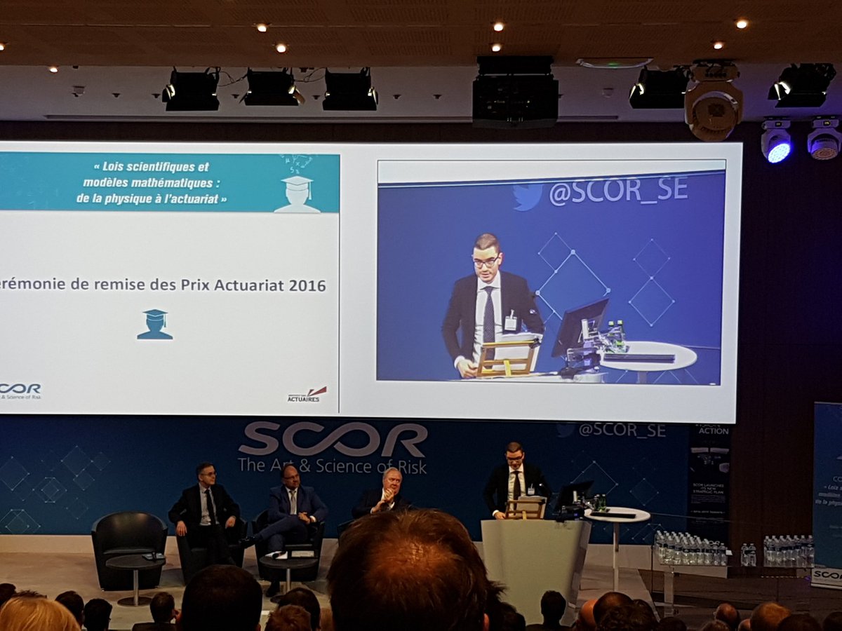 Félicitations à Alexandre Boumezoued lauréat du prix de thèse SCOR #actuaire cc <a href="/actuaires_IA/">InstitutdesActuaires</a>