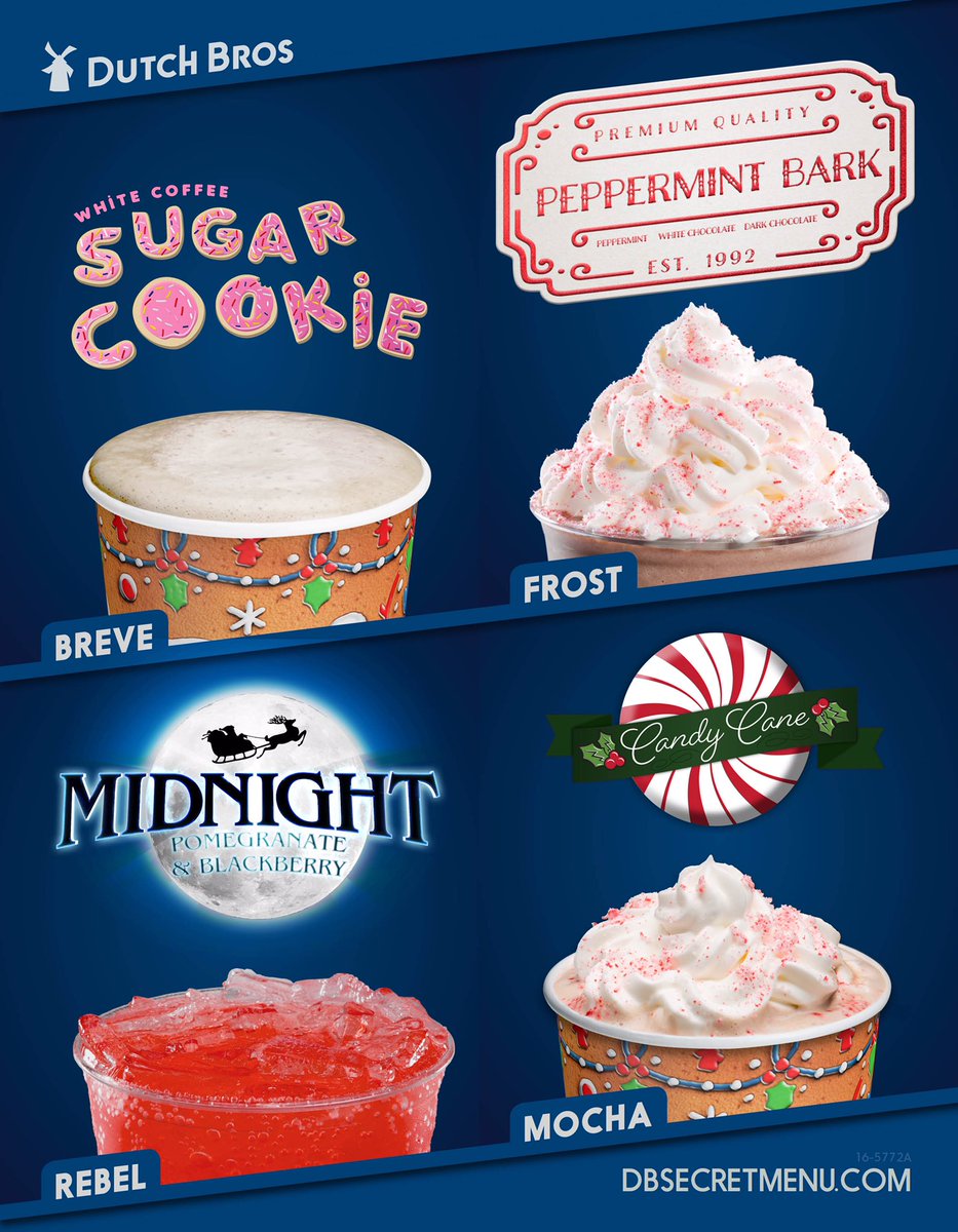 DBEug's tweet photo. Our featured drinks for December! Tweet us and tell us which one you're most excited to try!#DBSecretMenu #DBEug #FeaturedDrinks https://t.co/tOdzFkrtkN