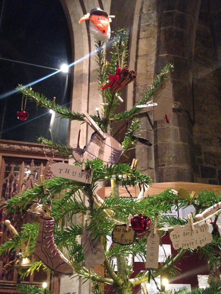 Our Christmas tree is ready. Head down to St Mary's Church in Adderbury to look at all of the tree designs.