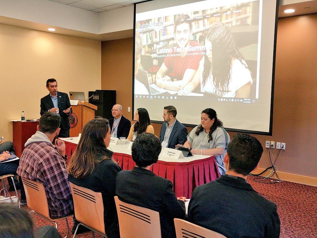 latin_tech's tweet photo. "We should talk about more inclusion within tech companies. Diversity will follow suit" #LTS2016 https://t.co/zltdq9r2g1