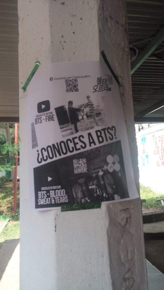 beathatsong's tweet image. Hoy fue solo en mi escuela, mañana lo hare en la ciudad :p. #WhoIsBTSProject #México