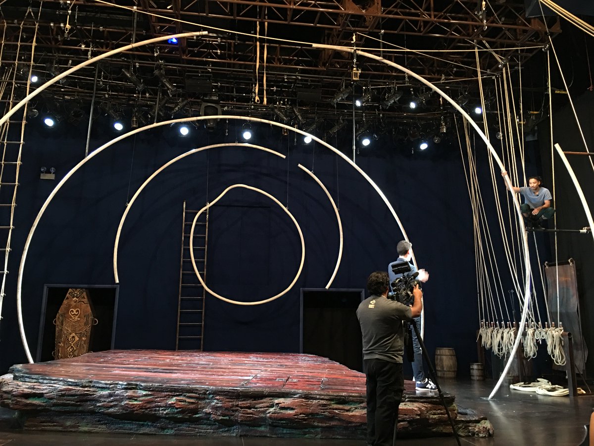 arenastage's tweet photo. Thank you @ABC7GMW and @SweeneyABC for "hanging out" with us today. #ArenaMobyDick Stay tuned for the video next week! https://t.co/HlqvQZgINz