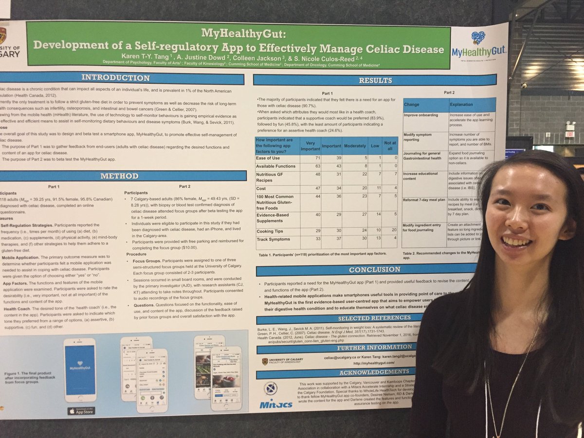 One of our RA's, Karen, presenting her research today at the <a href="/SUUofC/">University of Calgary Students' Union</a> Research Symposium! <a href="/myhealthygut/">MyHealthyGut</a> <a href="/DrJustineDowd/">Justine Dowd</a>