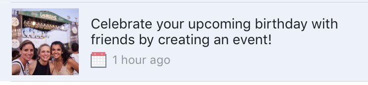 gracedumot's tweet photo. Is facebook trying to convince to have another party 🙄🤔 https://t.co/JHG6AkvH1i