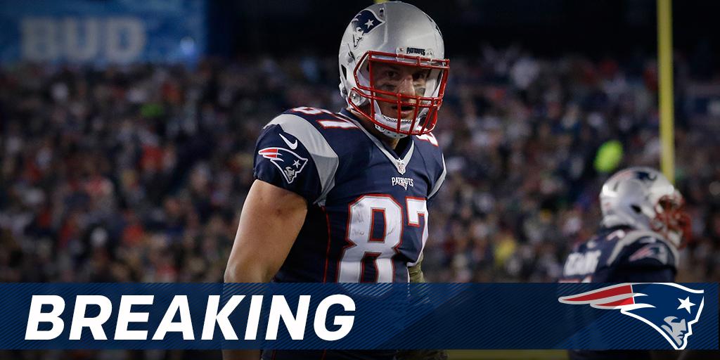 NFL's tweet photo. Rob Gronkowski to undergo surgery, miss several weeks: https://t.co/oKRANKZA29 (via @RapSheet) https://t.co/DFxVKqcxU1