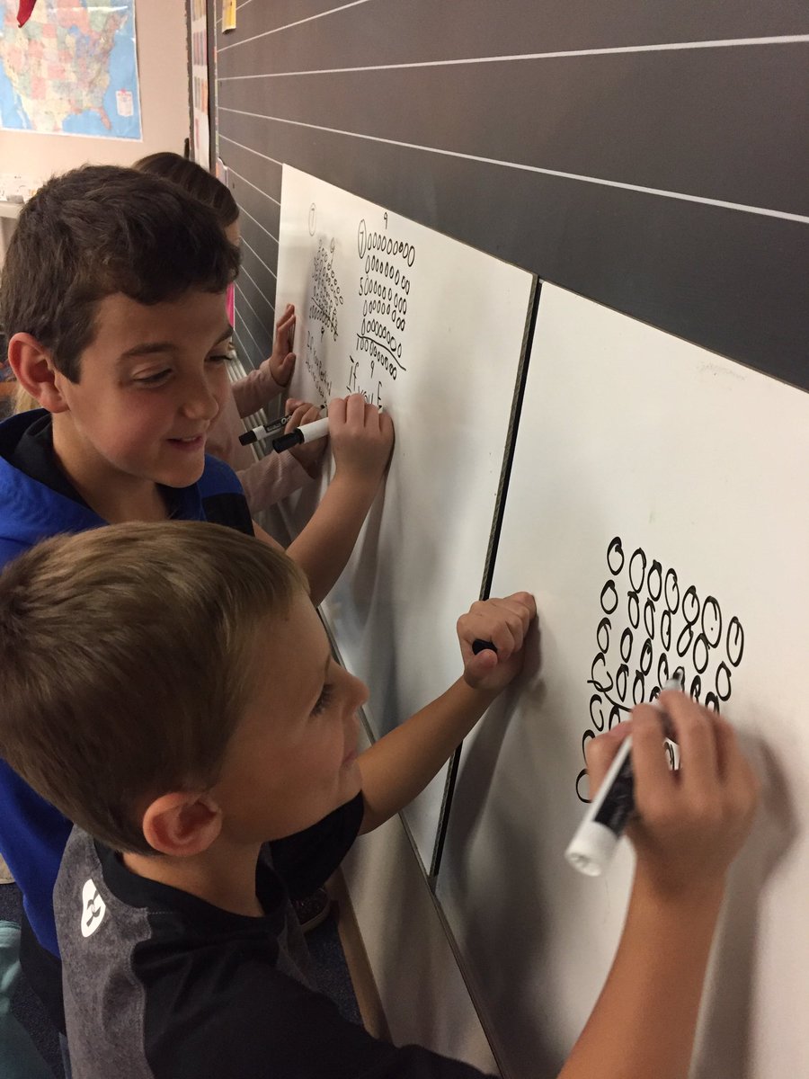 _MrsGrillo's tweet image. We love to help our classmates show their thinking by using our big whiteboards!