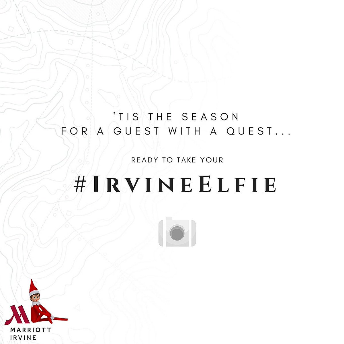 IrvineMarriott's tweet photo. Stay tuned and follow for details, we have a new guest in house with 24 days of prizes and surprises! #IrvineElfie

#irvine #orangecounty https://t.co/jeQWbpLbR6