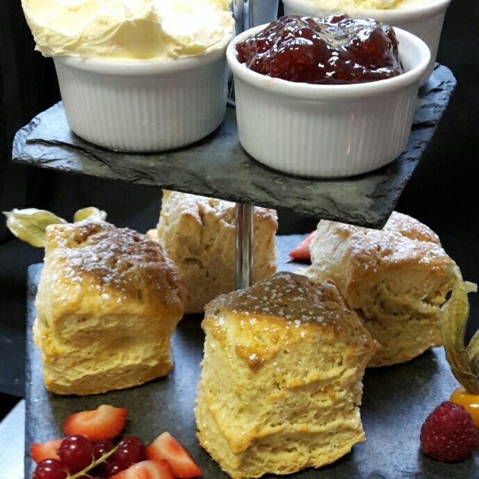 CreamTeaHour's tweet photo. Get ready for an hour of #Scone chat with the queen of the #SquareScone @TheWaymarker. See you at 8pm for #CreamTeaHour. #Scon #Scone https://t.co/Vqmpb5KCjl