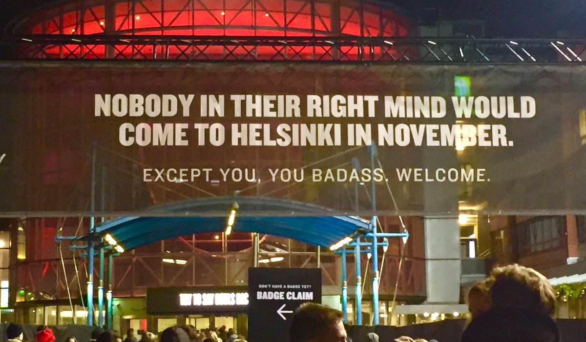 November in #Finland - not for everyone #slush16